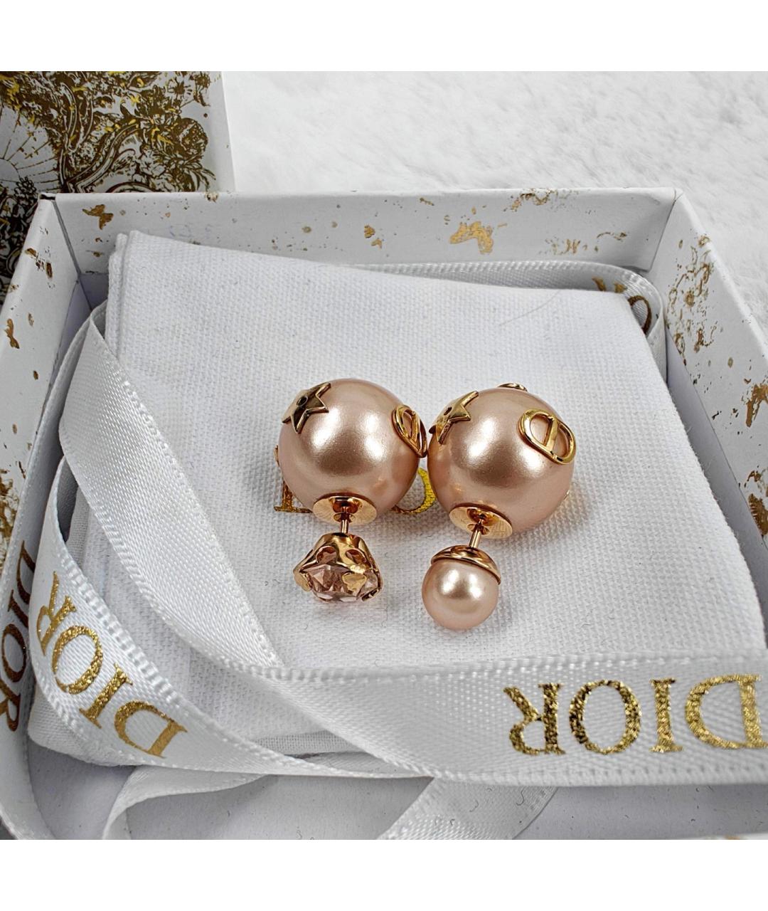 CHRISTIAN DIOR Розовые серьги, фото 7