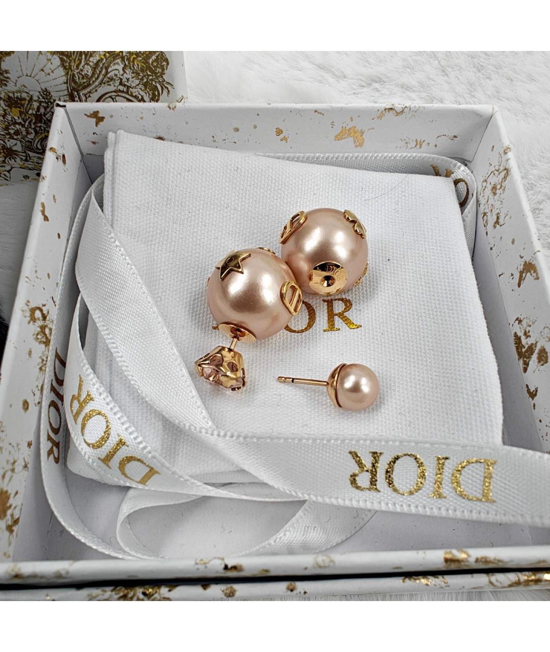 CHRISTIAN DIOR Розовые серьги, фото 2