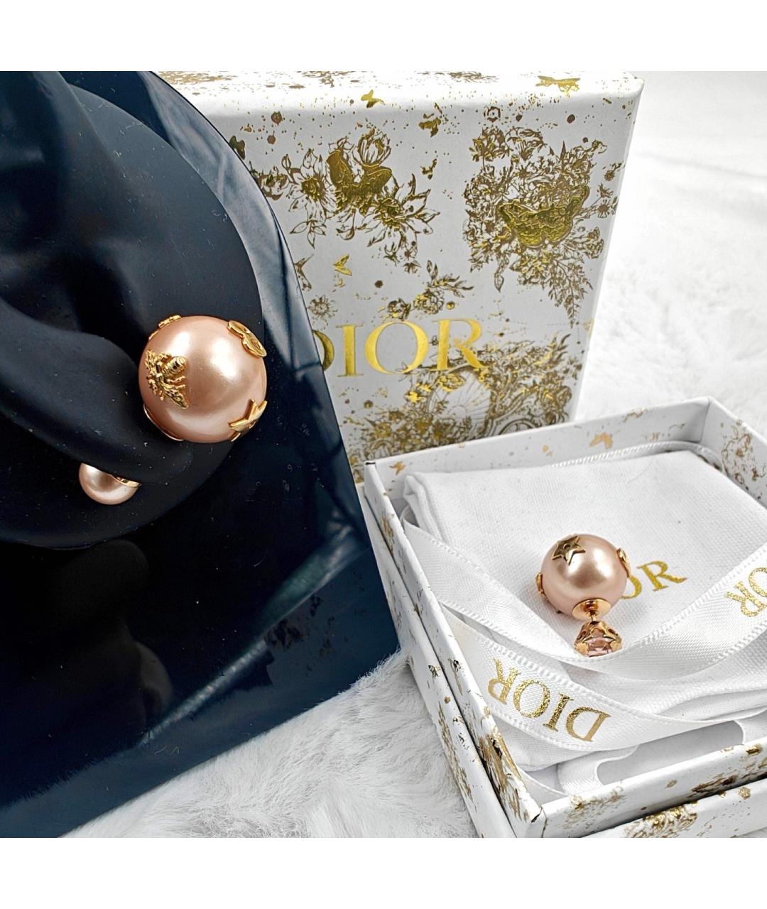 CHRISTIAN DIOR Розовые серьги, фото 3