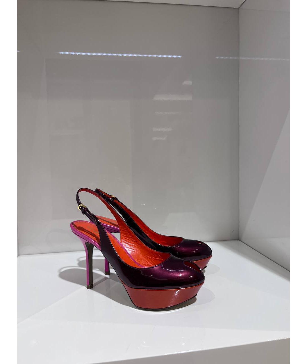 SERGIO ROSSI Мульти кожаные босоножки, фото 2