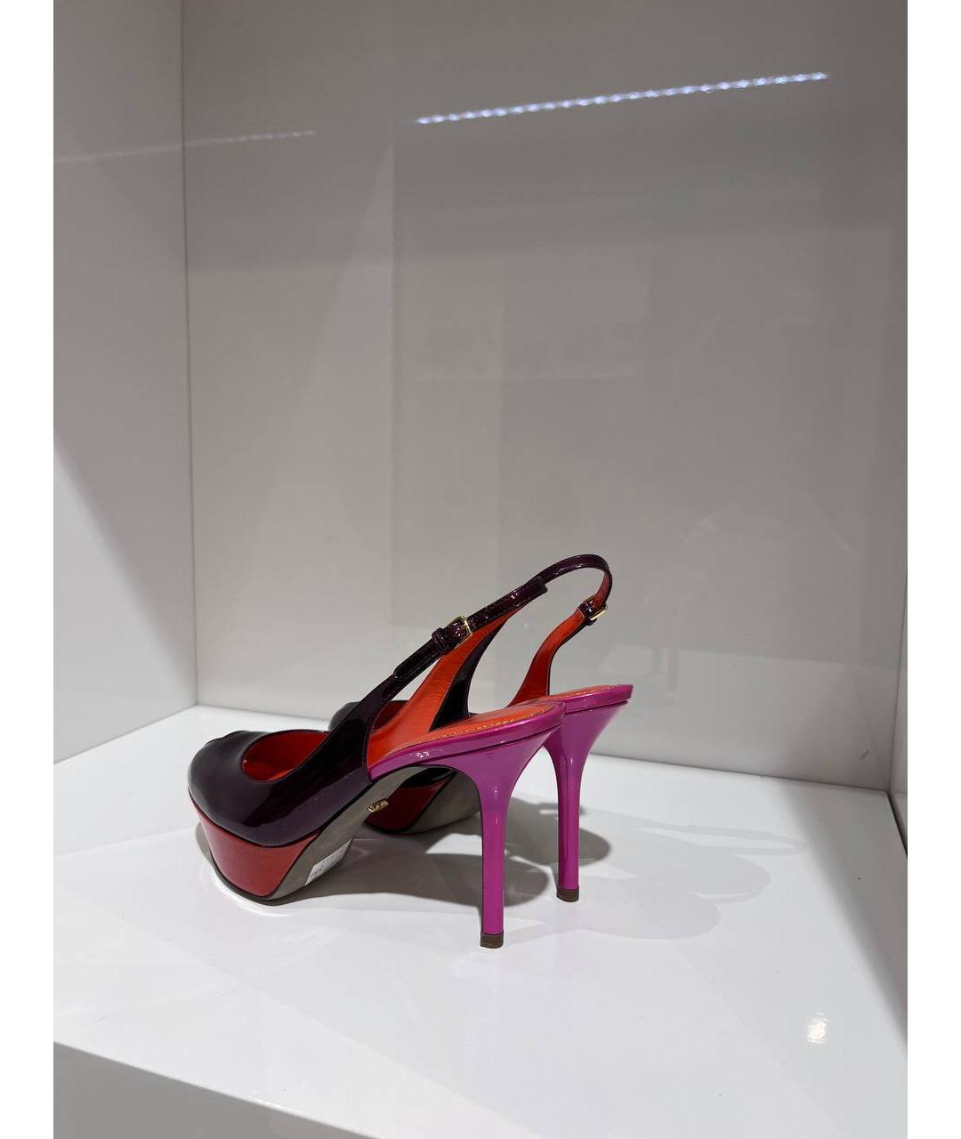 SERGIO ROSSI Мульти кожаные босоножки, фото 3