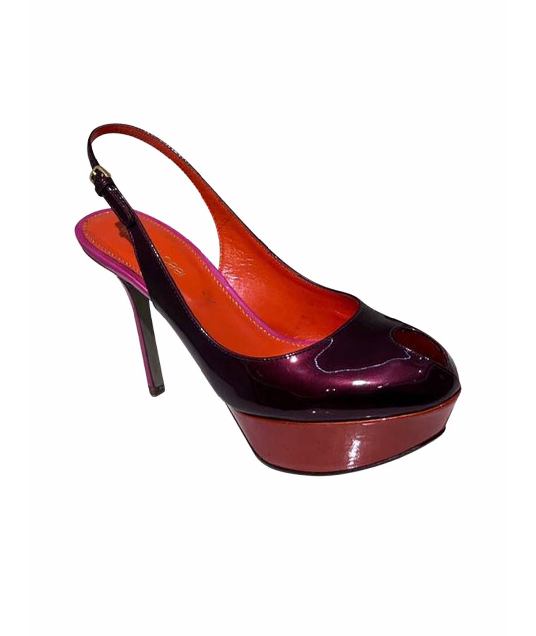 SERGIO ROSSI Мульти кожаные босоножки, фото 1