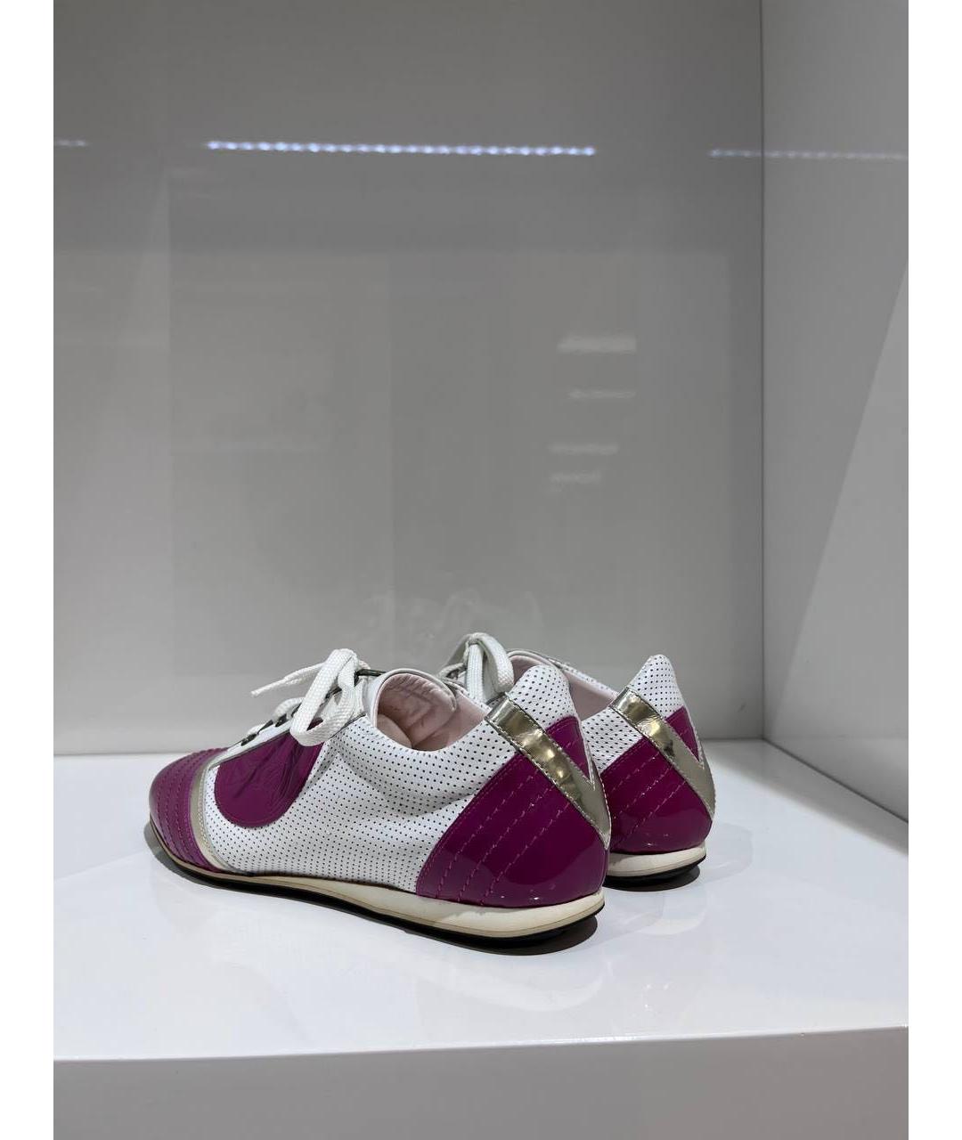 VERSACE Мульти кожаные кеды, фото 3