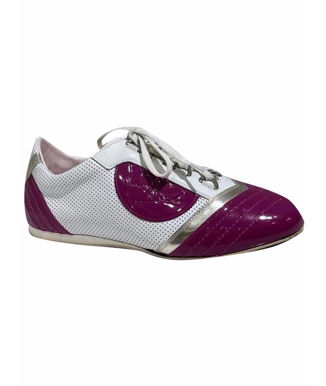 VERSACE Мульти кожаные кеды, фото 1