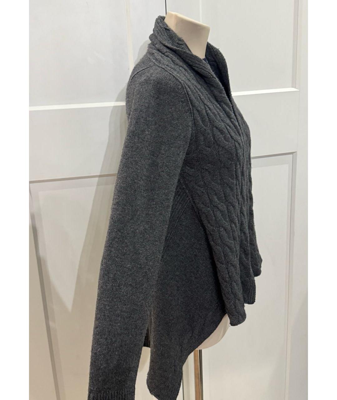BOGNER Серый шерстяной кардиган, фото 3