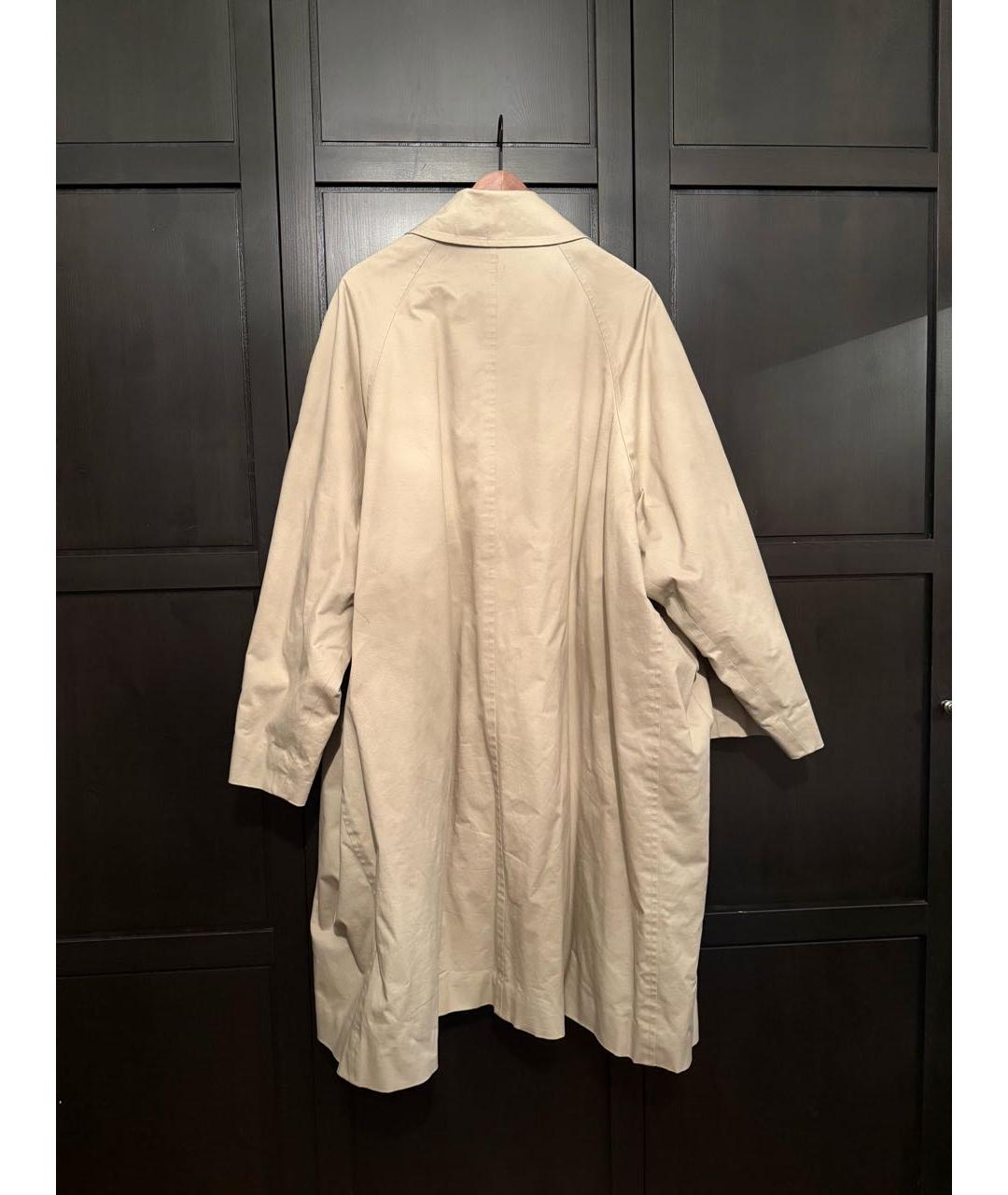 BALENCIAGA Бежевый хлопковый тренч/плащ, фото 2