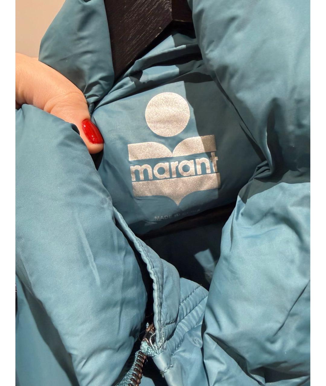 ISABEL MARANT Бирюзовый пуховик, фото 3