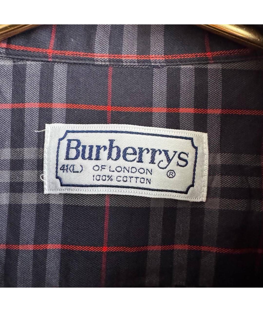 BURBERRY Антрацитовая шерстяная кэжуал рубашка, фото 3