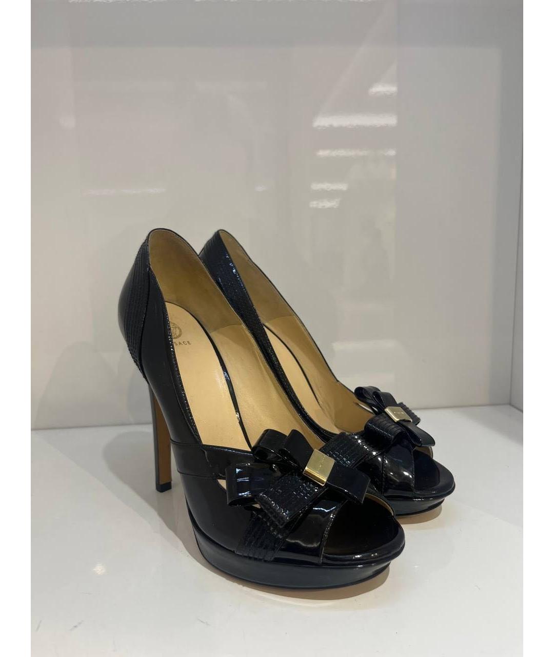 VERSACE Черные туфли, фото 4