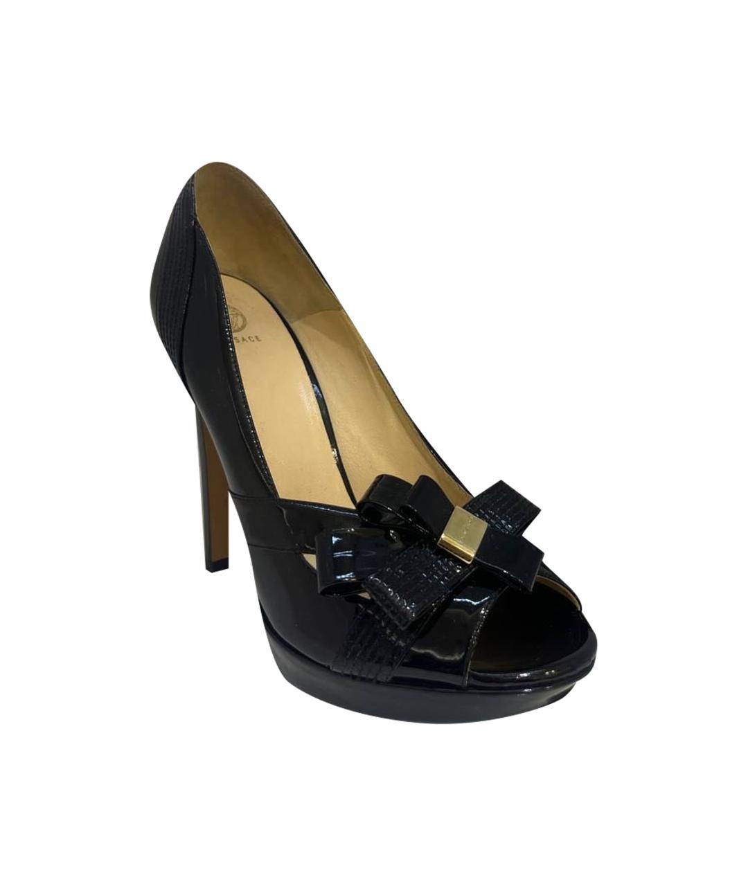 VERSACE Черные туфли, фото 1
