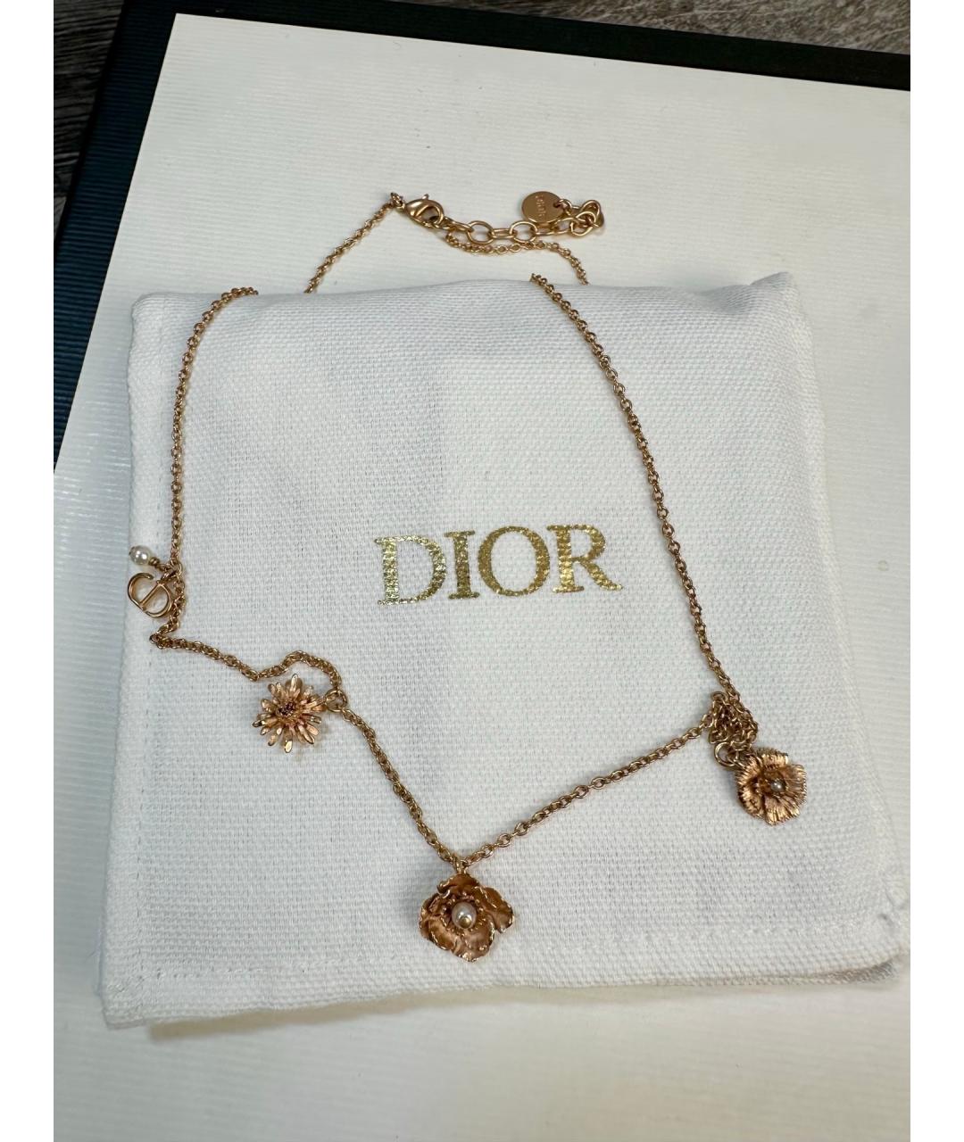 CHRISTIAN DIOR Золотое колье, фото 5