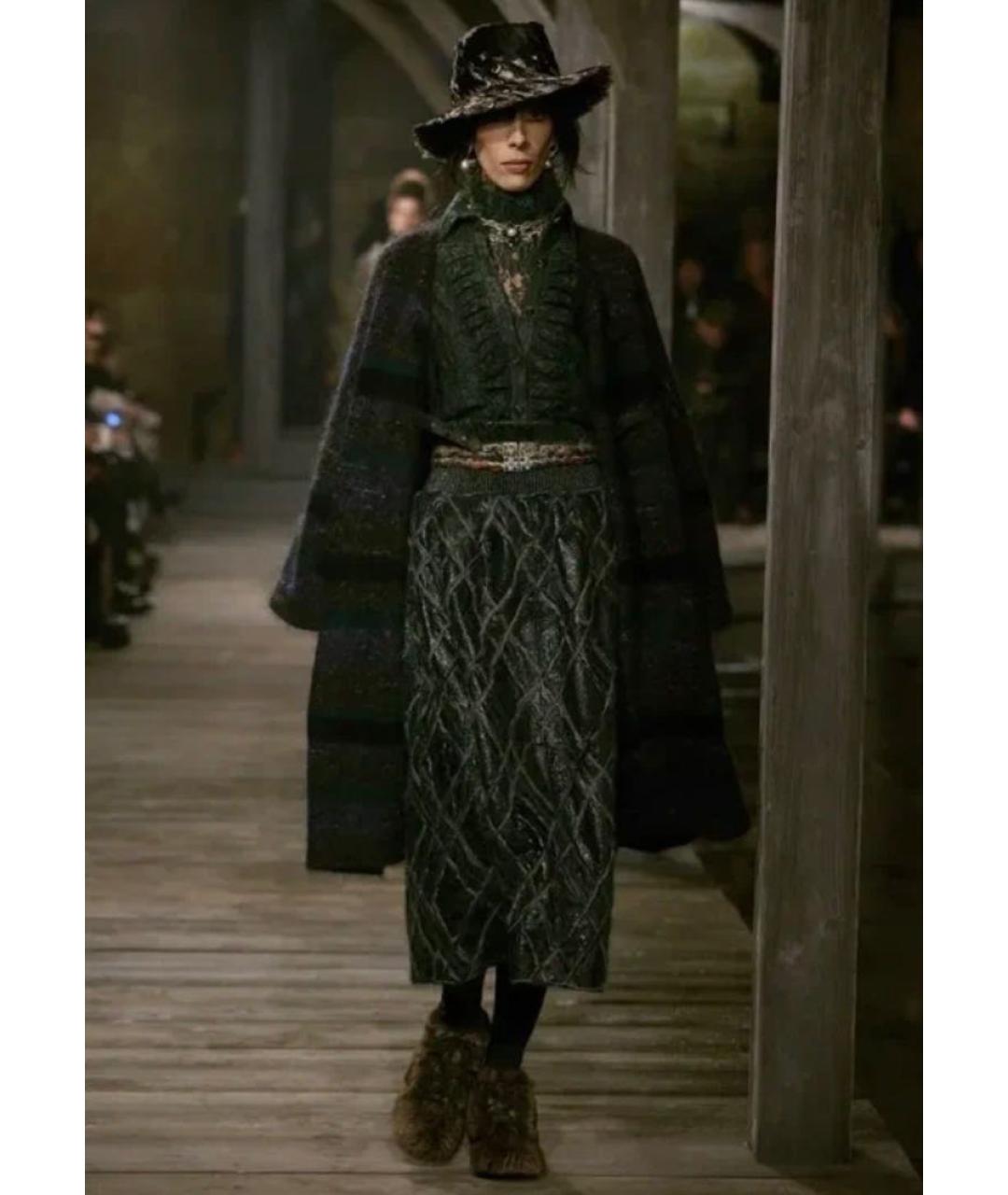 CHANEL Зеленая шерстяная блузы, фото 5