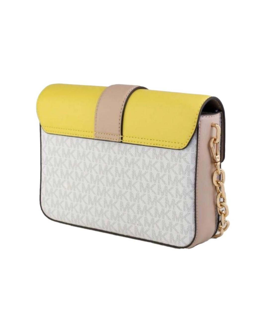 MICHAEL KORS Желтая кожаная сумка через плечо, фото 2