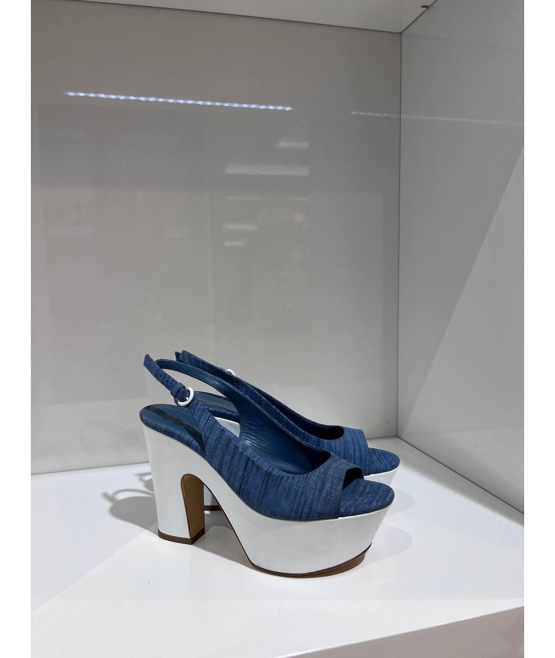 SERGIO ROSSI Мульти кожаные босоножки, фото 2