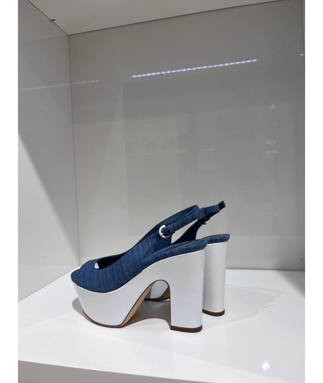 SERGIO ROSSI Мульти кожаные босоножки, фото 3