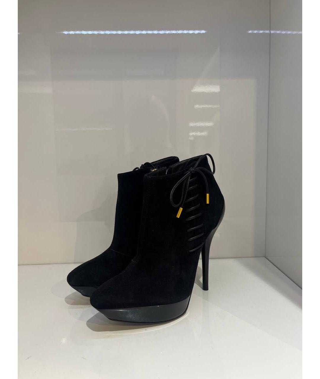 VERSACE Черные замшевые ботинки, фото 4