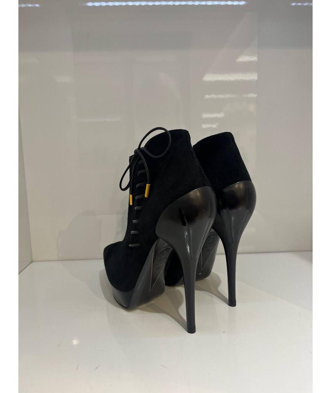 VERSACE Черные замшевые ботинки, фото 3