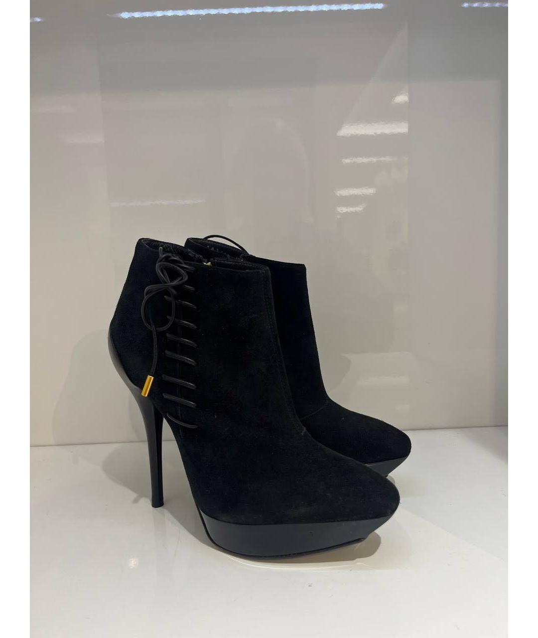 VERSACE Черные замшевые ботинки, фото 2