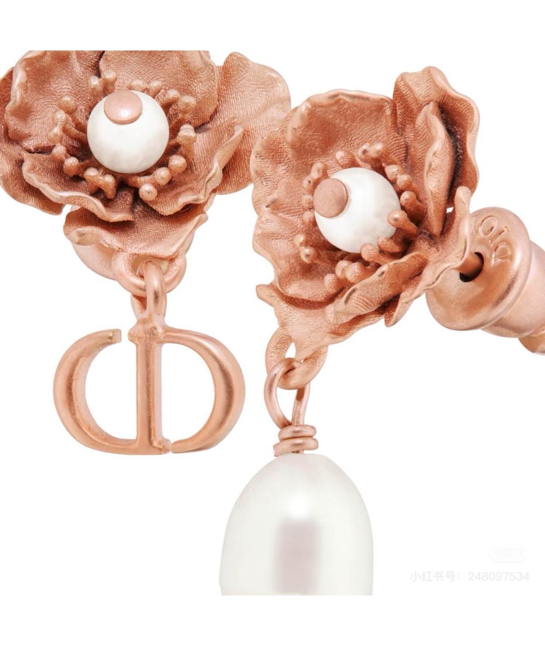 CHRISTIAN DIOR Розовые серьги, фото 5