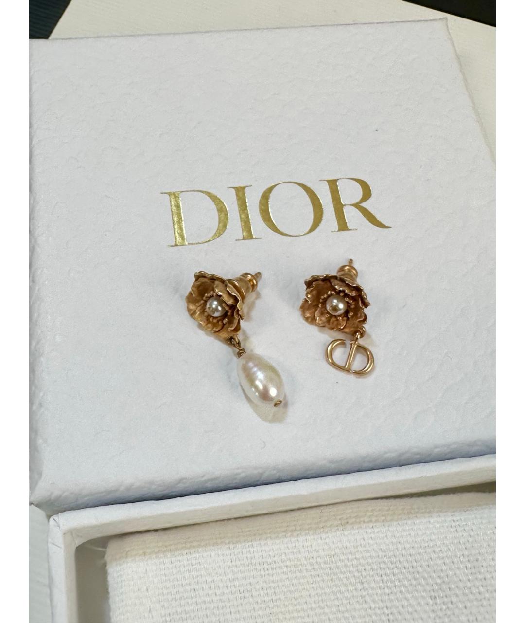 CHRISTIAN DIOR Розовые серьги, фото 3