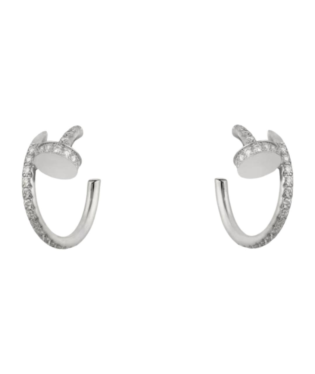 CARTIER Серебряные серьги из белого золота, фото 1