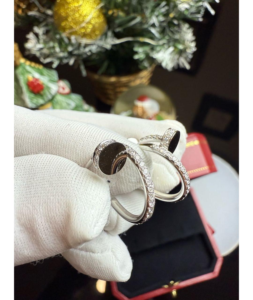 CARTIER Серебряные серьги из белого золота, фото 2