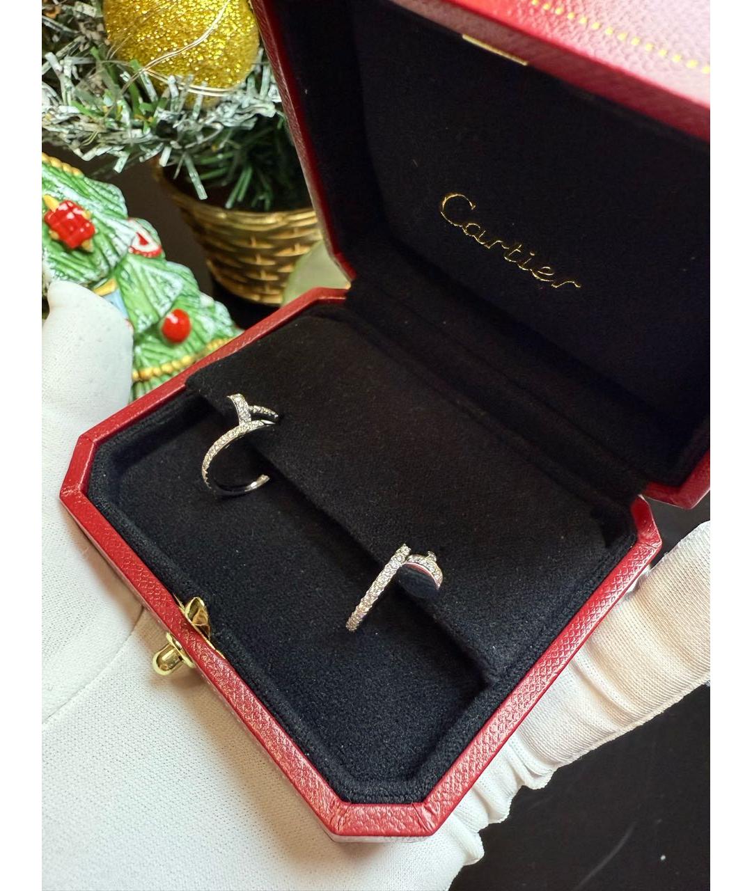 CARTIER Серебряные серьги из белого золота, фото 3