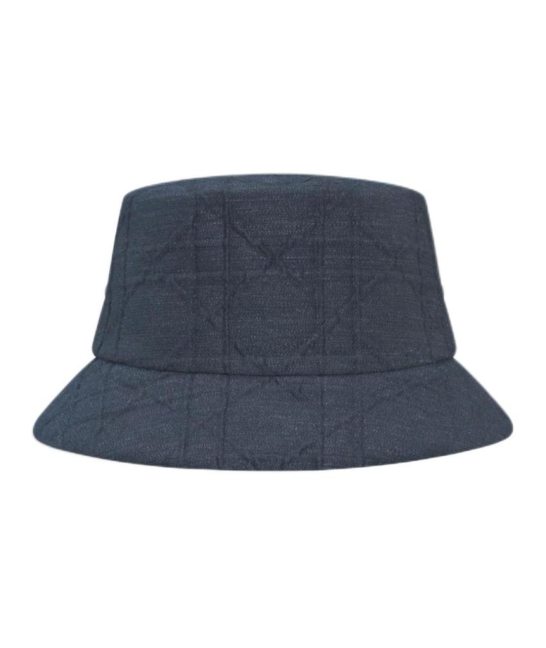 CHRISTIAN DIOR Темно-синяя хлопковая панама, фото 1