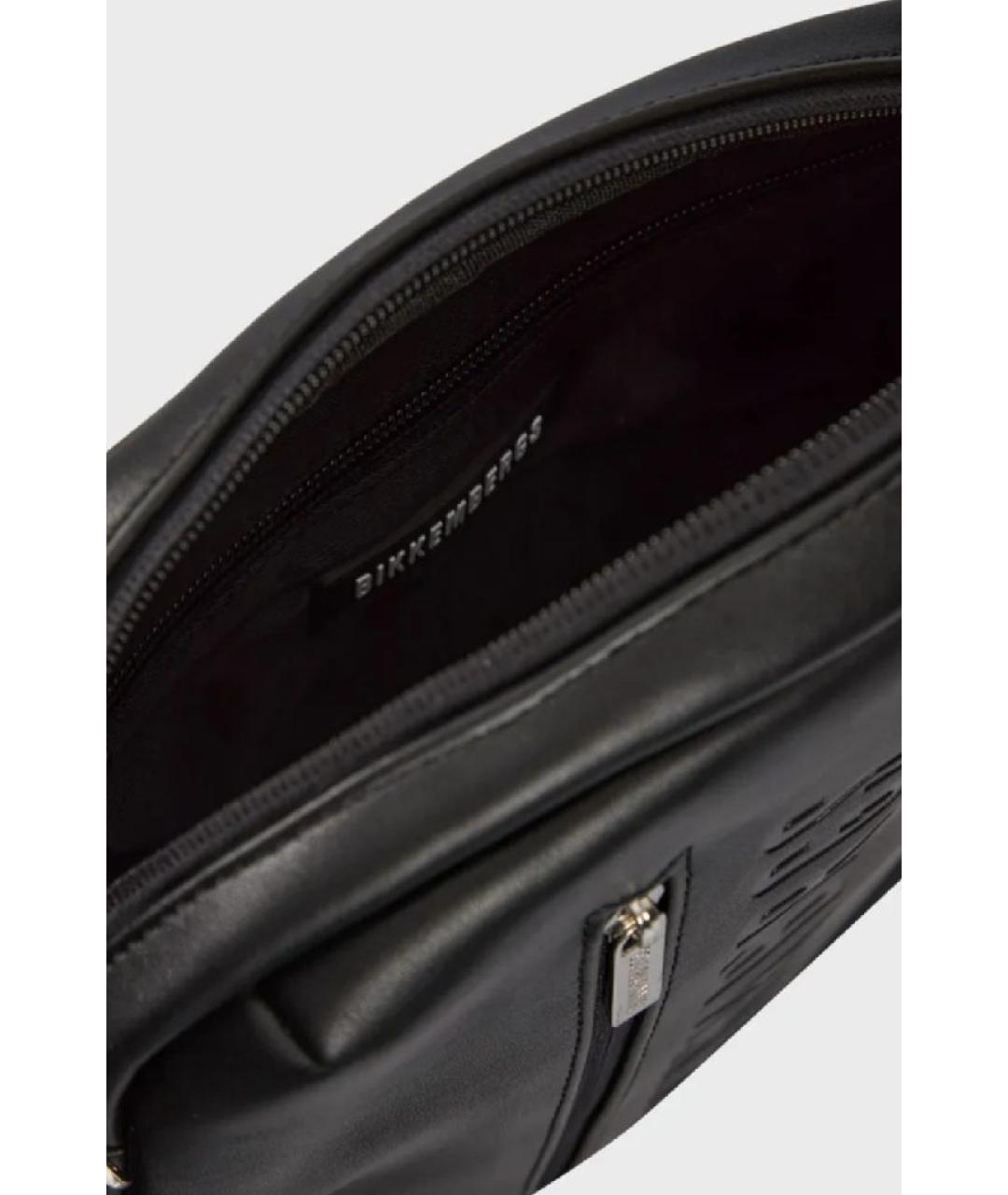 BIKKEMBERGS Черная сумка на плечо, фото 4