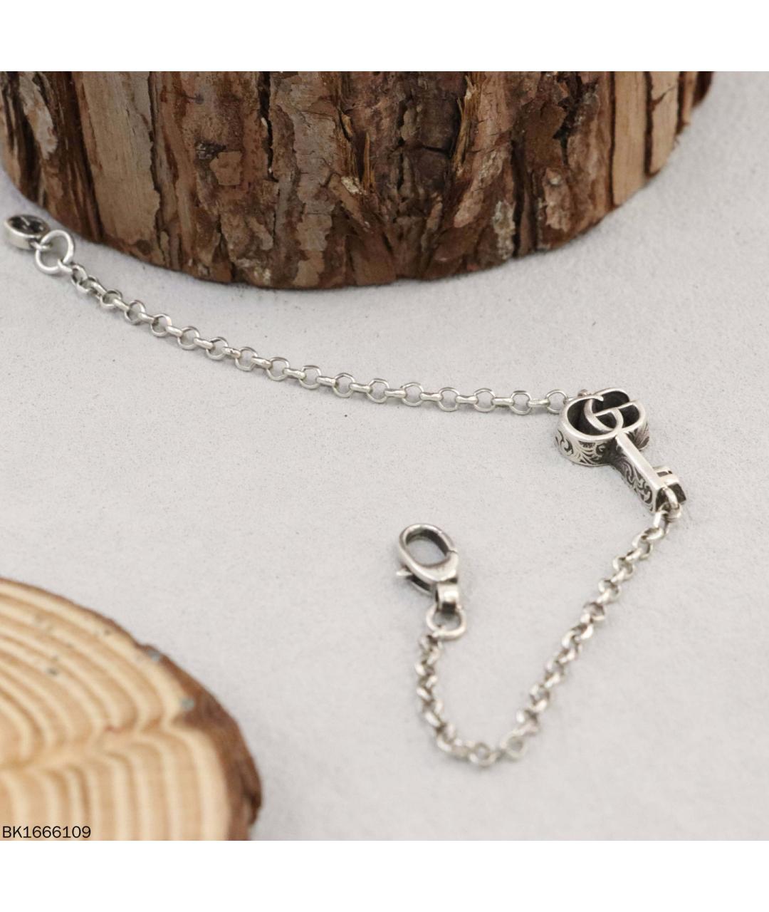 GUCCI Серебрянный серебряный браслет, фото 6