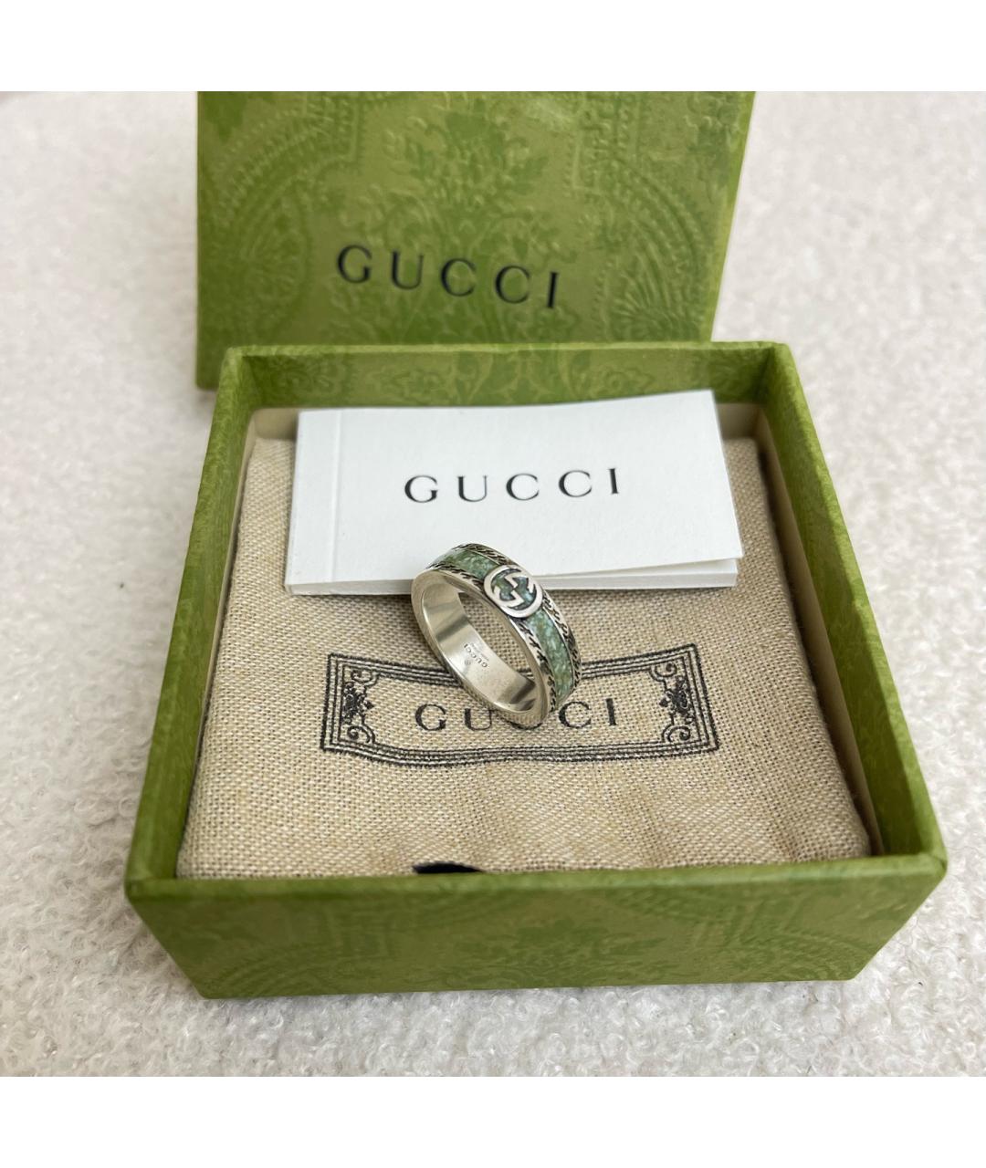 GUCCI Серебряное серебряное кольцо, фото 7