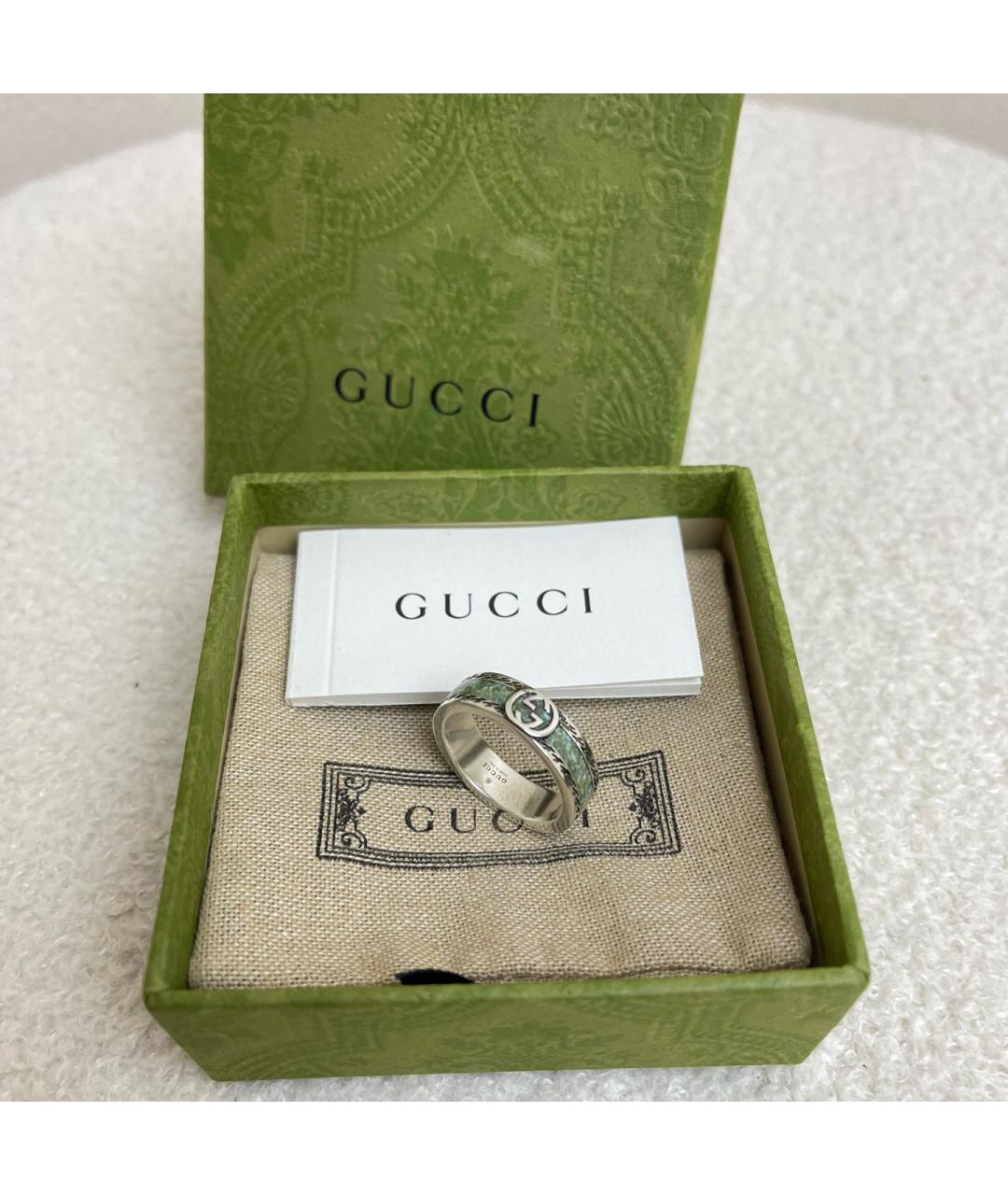 GUCCI Серебряное серебряное кольцо, фото 3