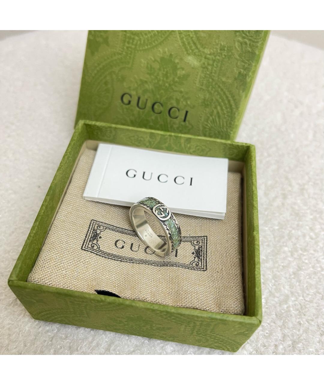 GUCCI Серебряное серебряное кольцо, фото 4