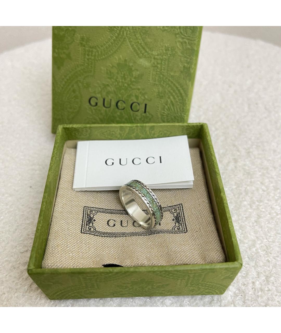 GUCCI Серебряное серебряное кольцо, фото 6
