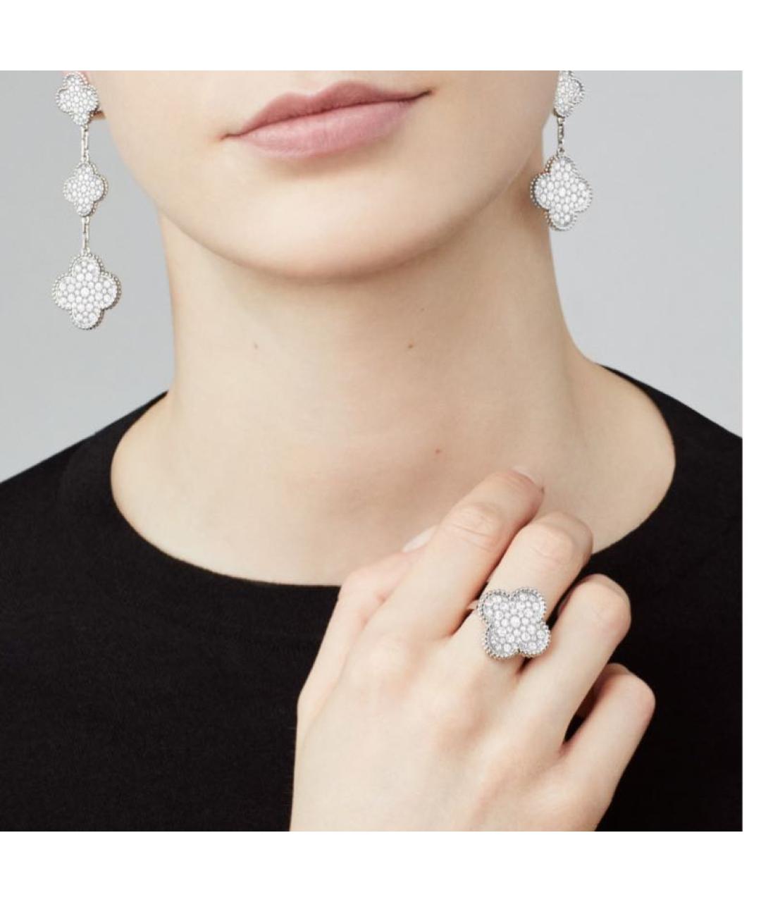 VAN CLEEF & ARPELS Серебряные серьги из белого золота, фото 4