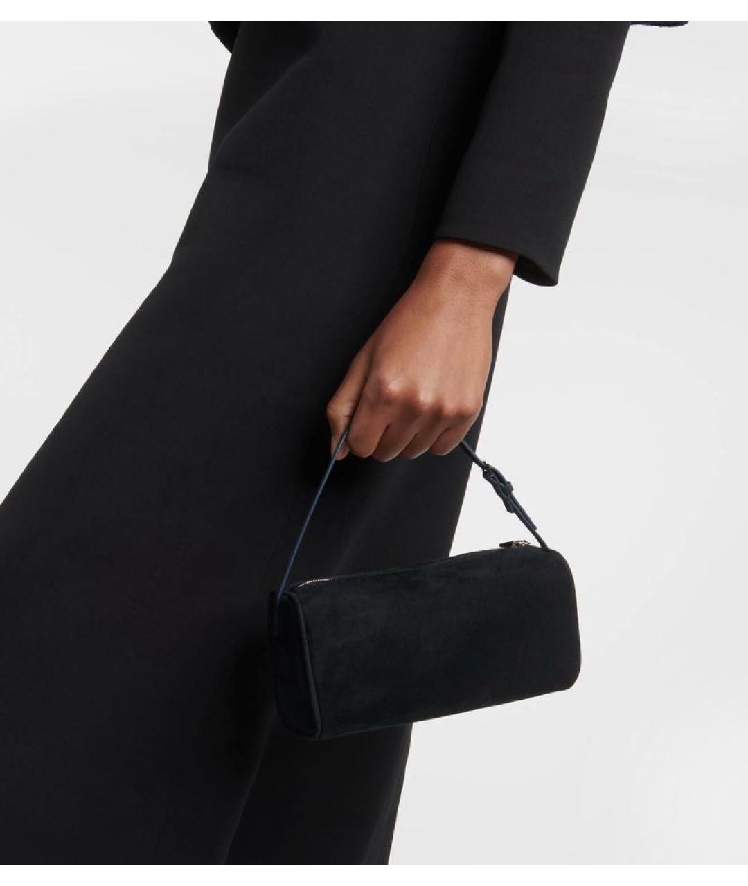 THE ROW Черная тканевая сумка с короткими ручками, фото 5