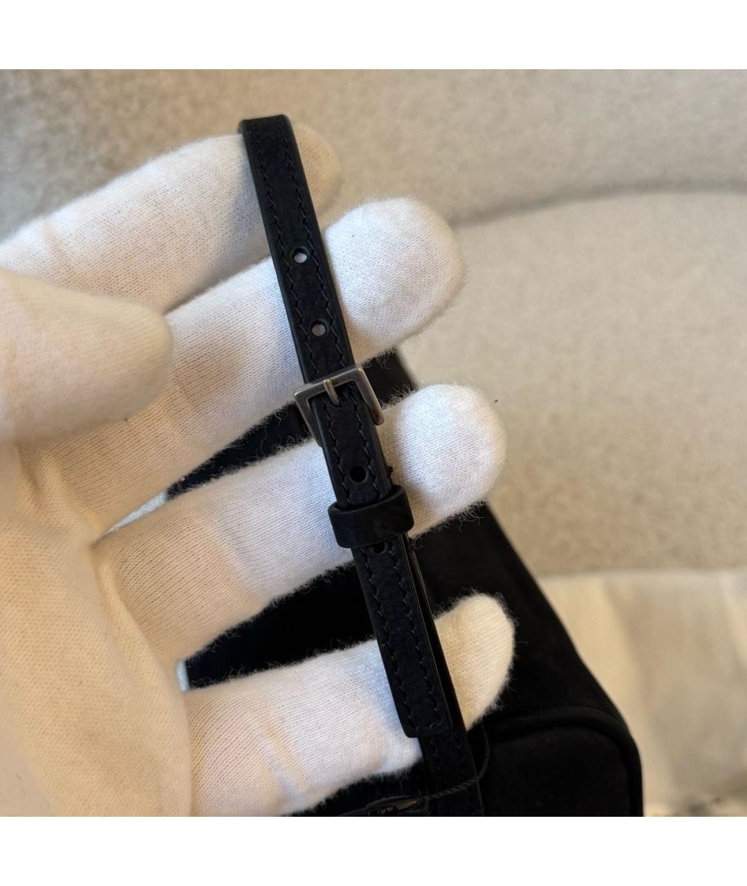 THE ROW Черная тканевая сумка с короткими ручками, фото 3