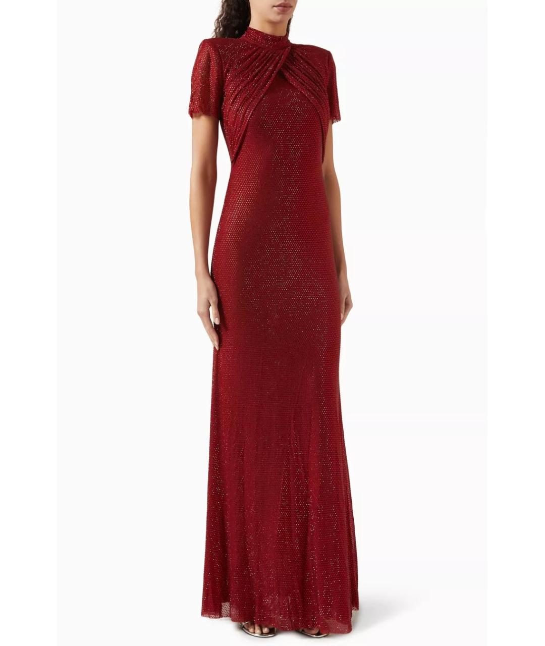 SELF-PORTRAIT Красное коктейльное платье, фото 6