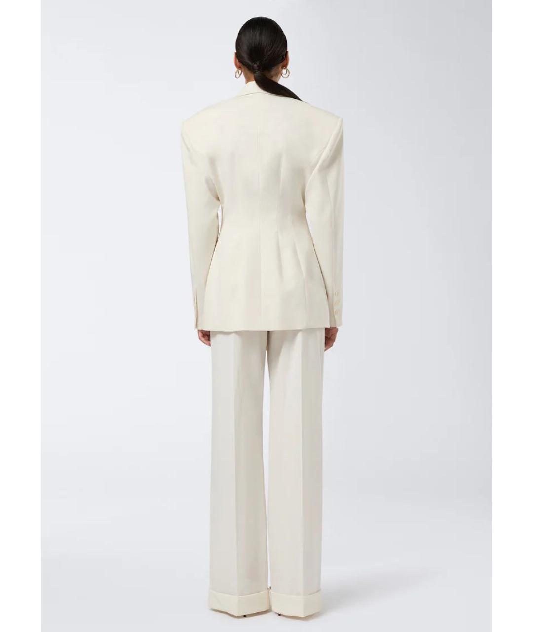 THE ANDAMANE Бежевый полиэстеровый костюм с брюками, фото 4
