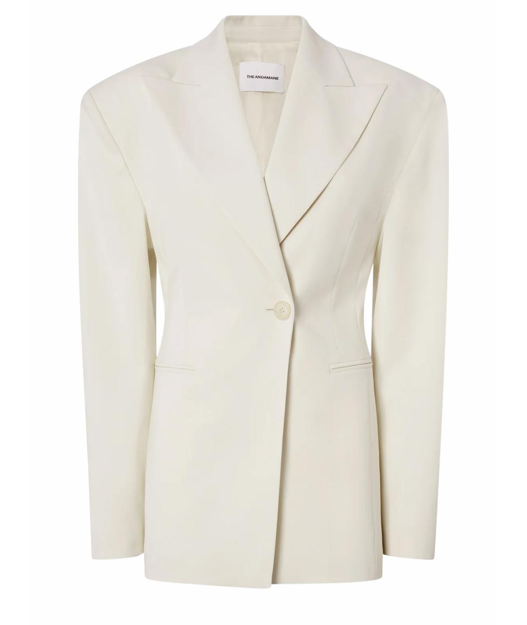 THE ANDAMANE Бежевый полиэстеровый костюм с брюками, фото 1