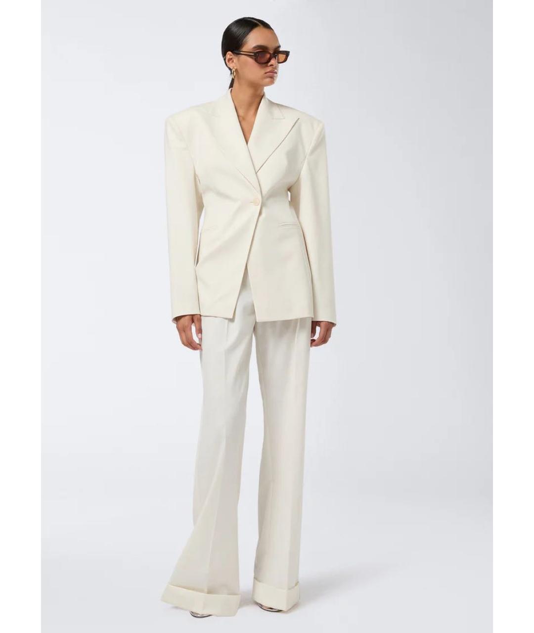 THE ANDAMANE Бежевый полиэстеровый костюм с брюками, фото 3