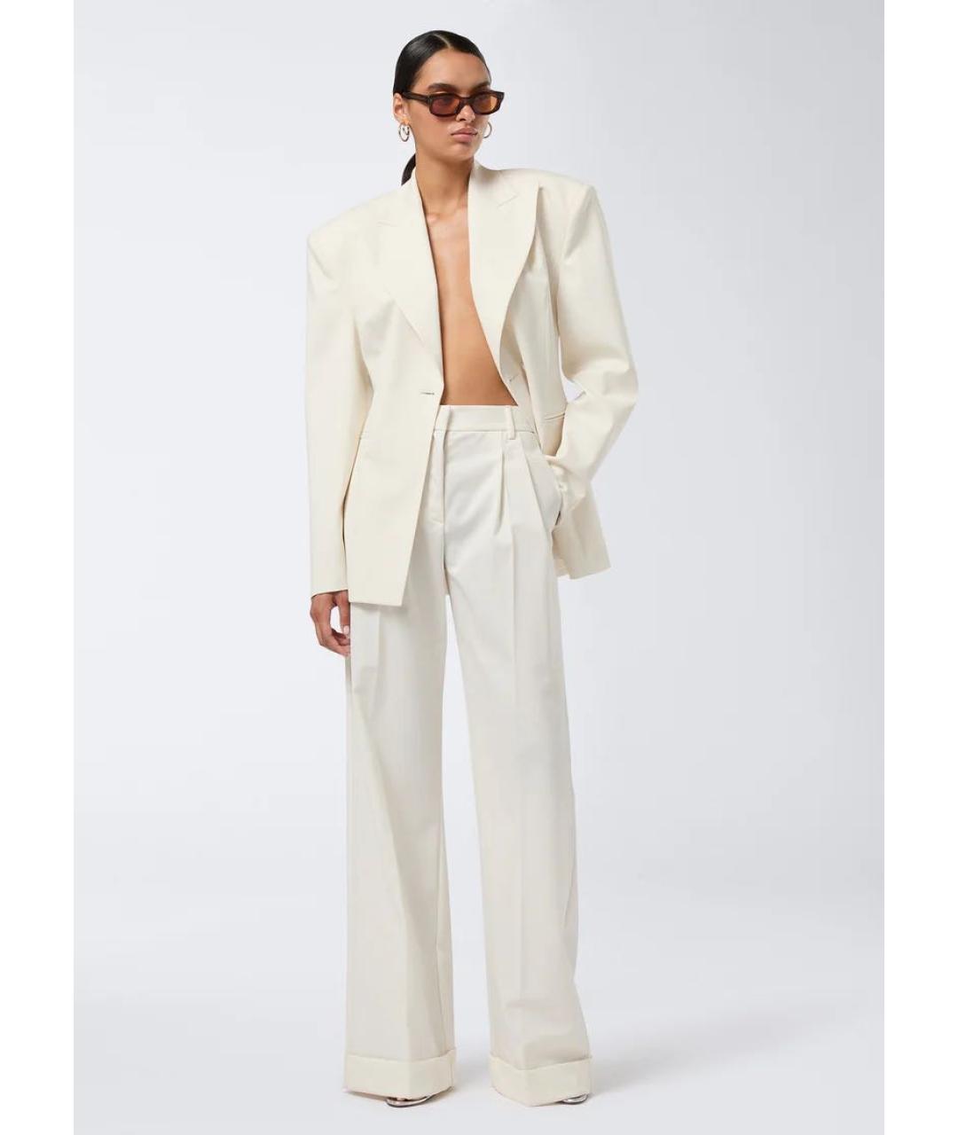 THE ANDAMANE Бежевый полиэстеровый костюм с брюками, фото 5