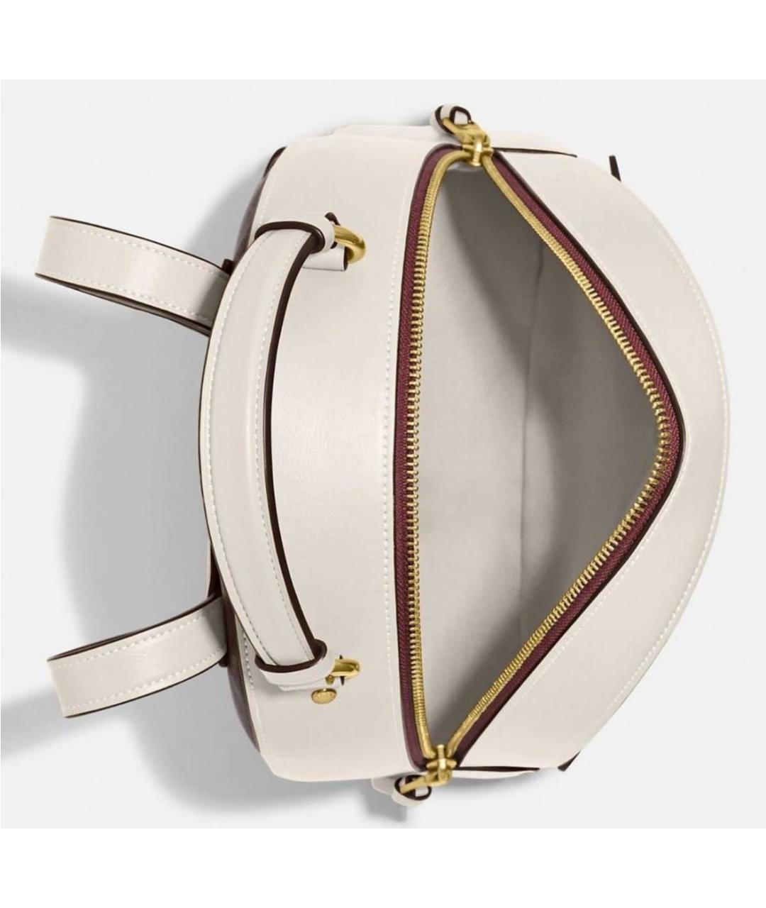 COACH Коричневый кожаный рюкзак, фото 4