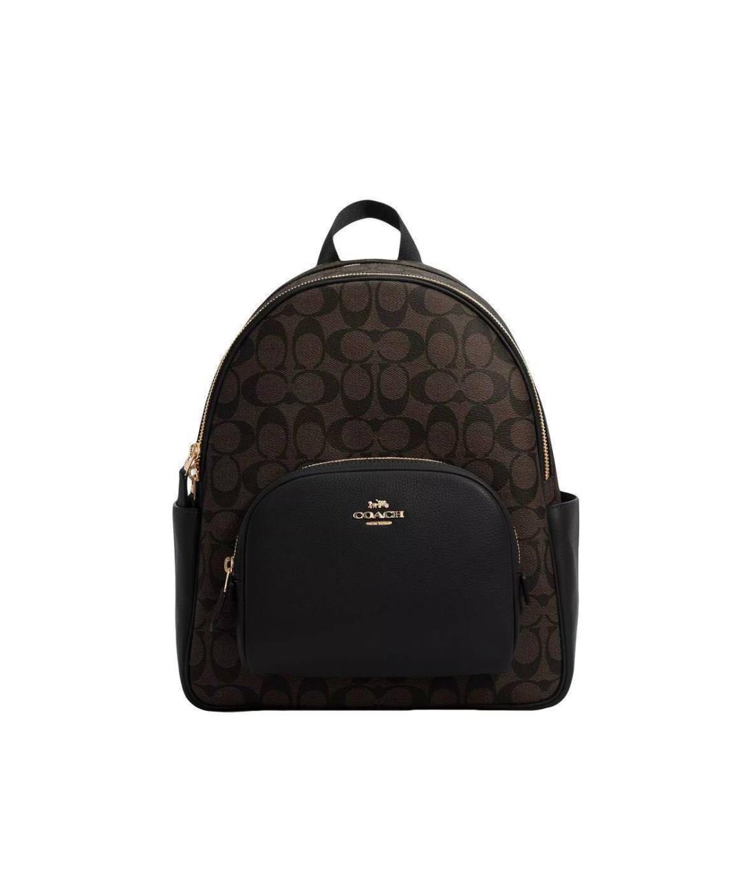 COACH Коричневый кожаный рюкзак, фото 5