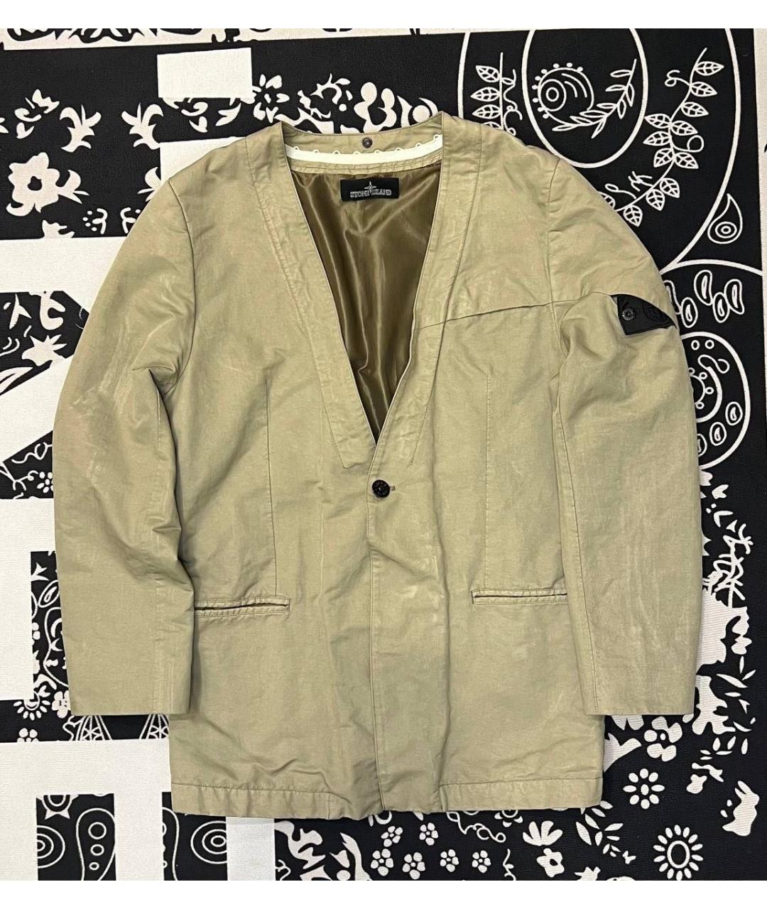 STONE ISLAND SHADOW PROJECT Бежевая полиэстеровая куртка, фото 5