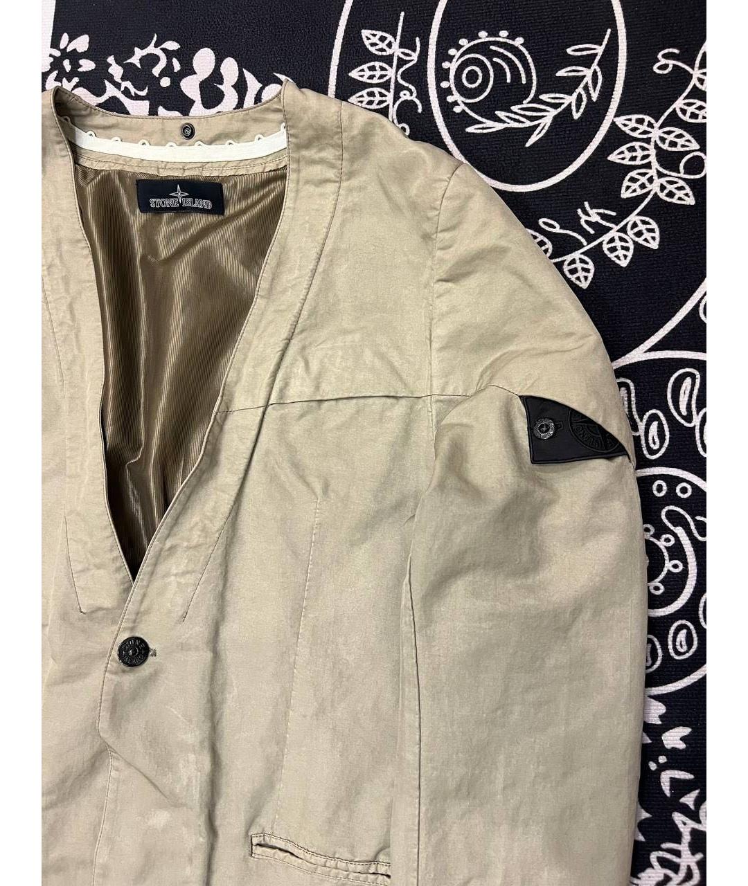 STONE ISLAND SHADOW PROJECT Бежевая полиэстеровая куртка, фото 2