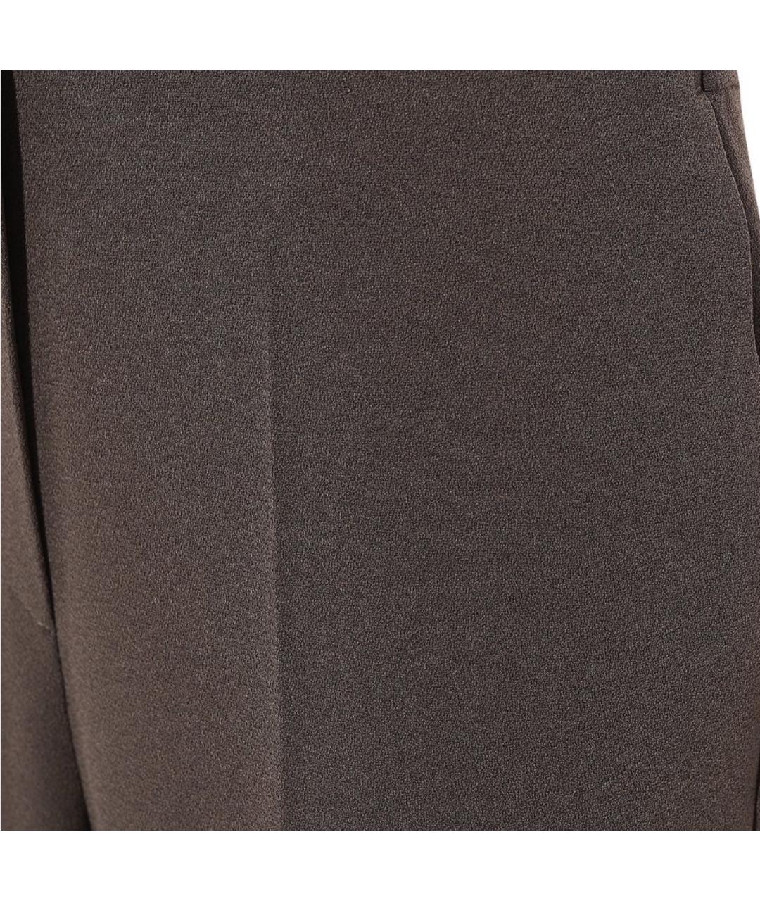 NANUSHKA Коричневые ацетатные брюки широкие, фото 4