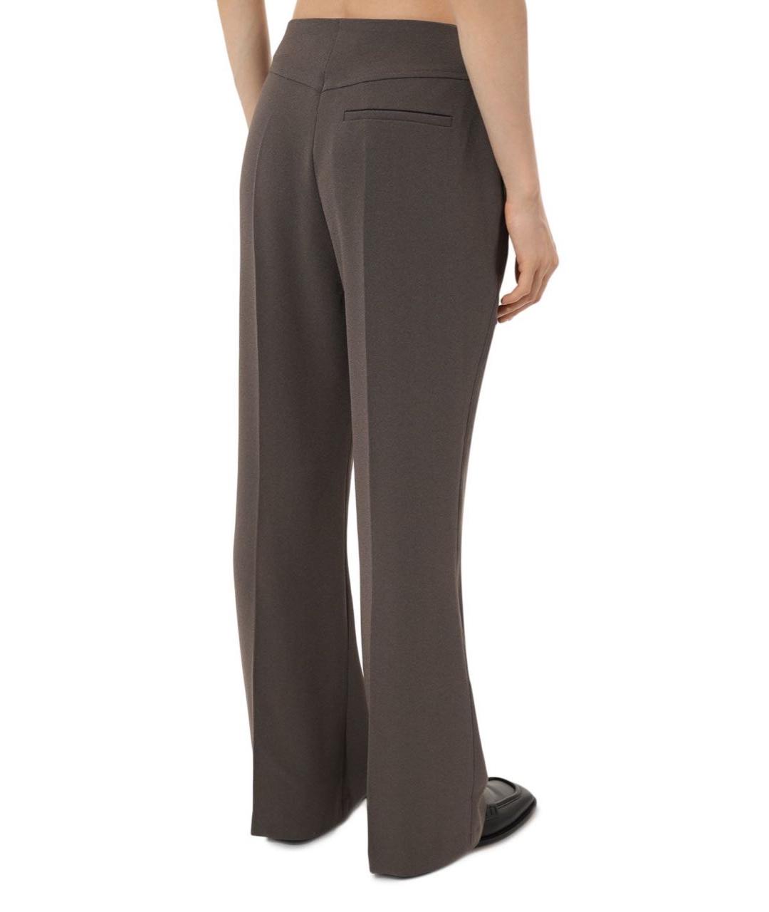 NANUSHKA Коричневые ацетатные брюки широкие, фото 2