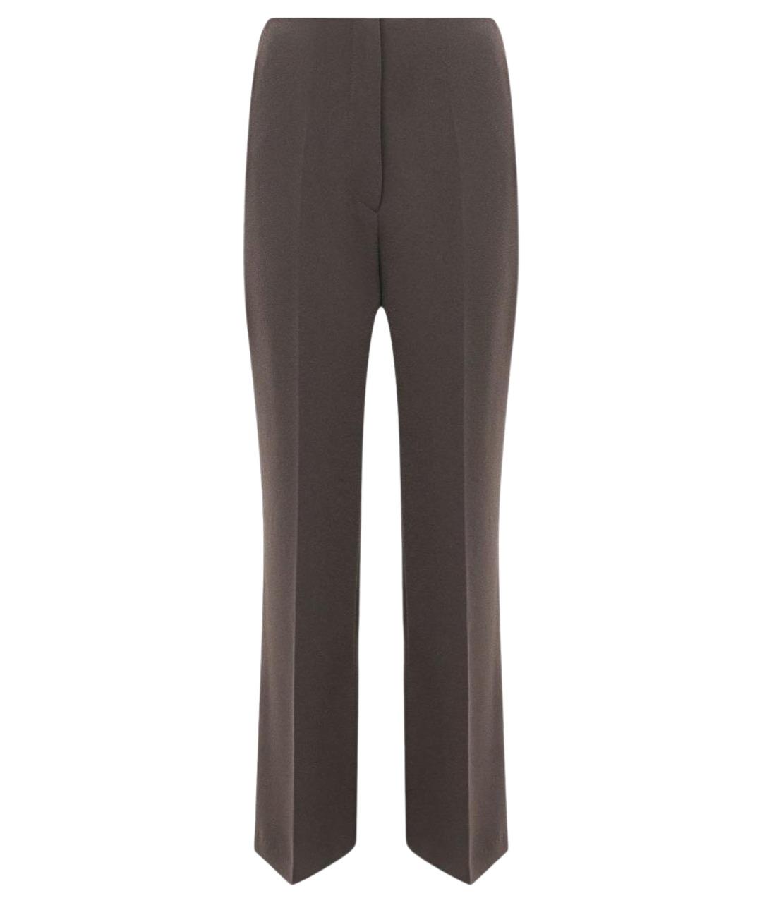 NANUSHKA Коричневые ацетатные брюки широкие, фото 1