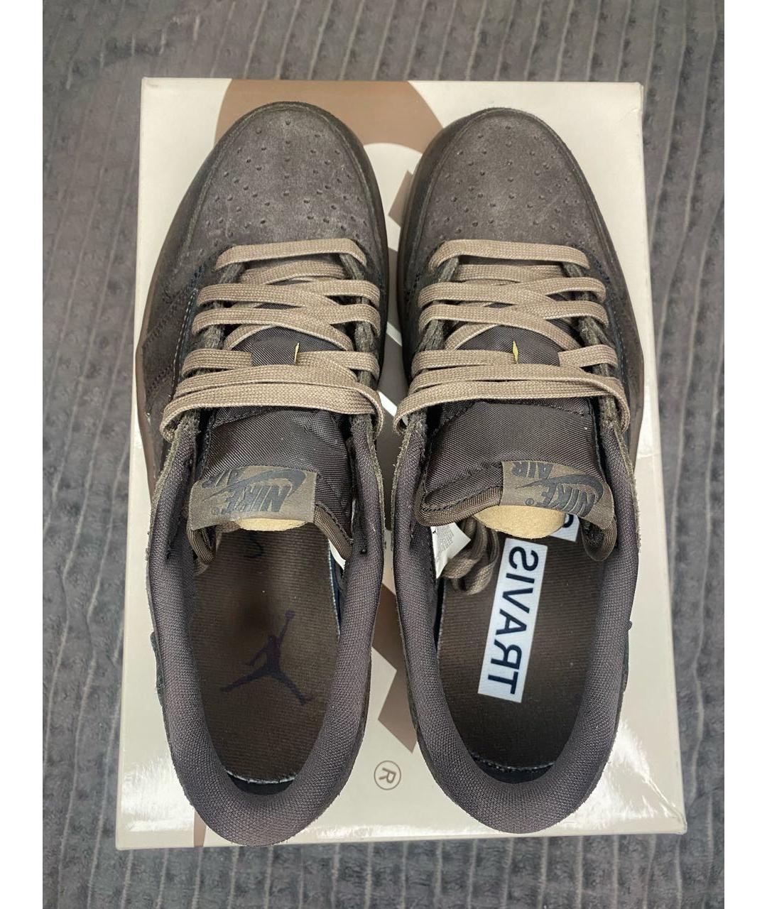 CACTUS JACK BY TRAVIS SCOTT Коричневые замшевые низкие кроссовки / кеды, фото 3